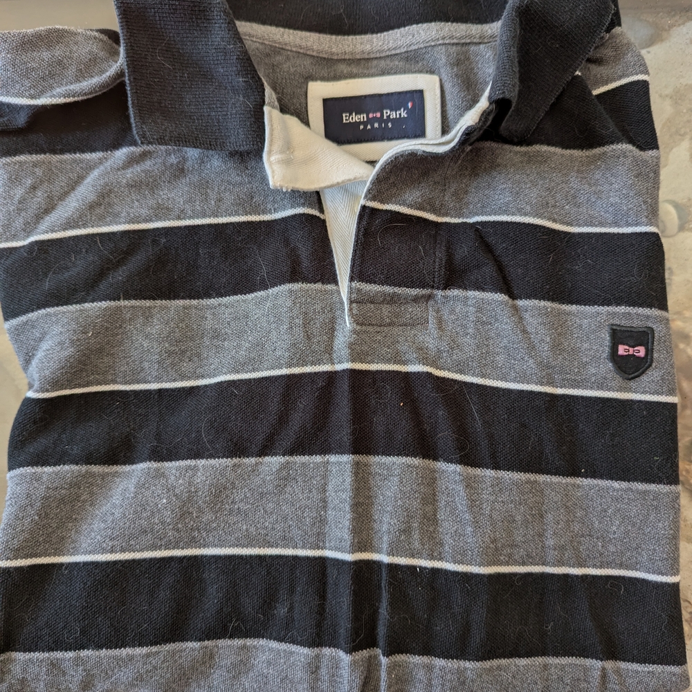 Eden Park Striped Polo Shirt